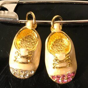 Firenza Baby Shoes 2 Shoe Charm Vtg Deadstock NWT Boy Girl Mothers day Gift Mom
